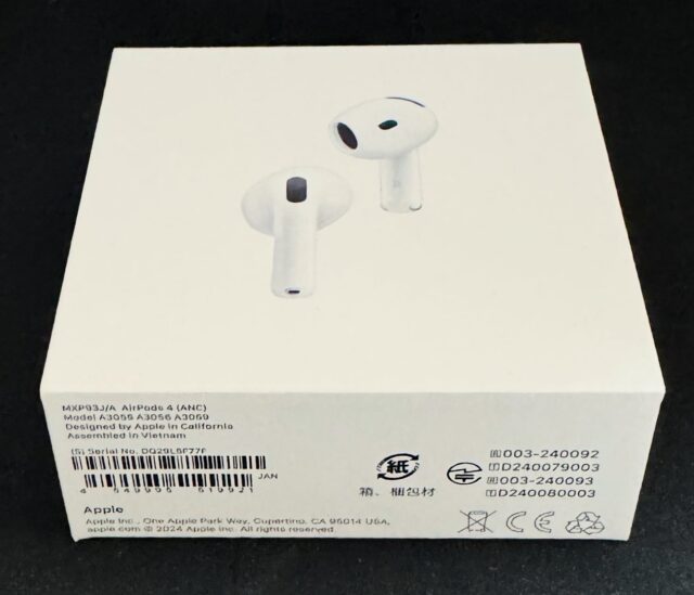 AirPods4本体 (ノイズギャンセル無し) 開放型でノイキャン搭載の新型「AirPods 4」をレビュー！ ANC
