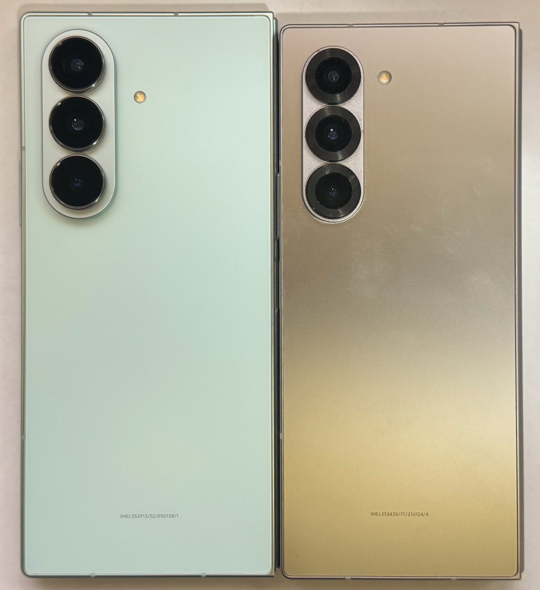 Galaxy Z Fold7 vs 6, closed state. It got bigger